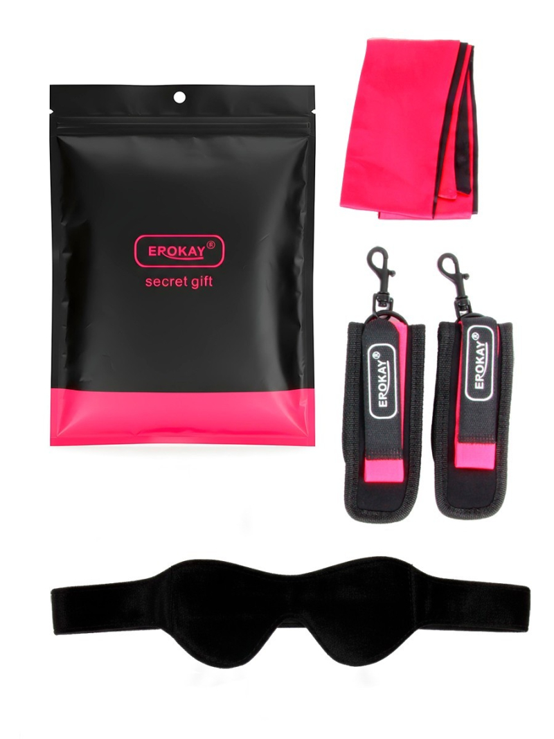 КОМПЛЕКТ (маска, наручники, повязка) - фото - 1