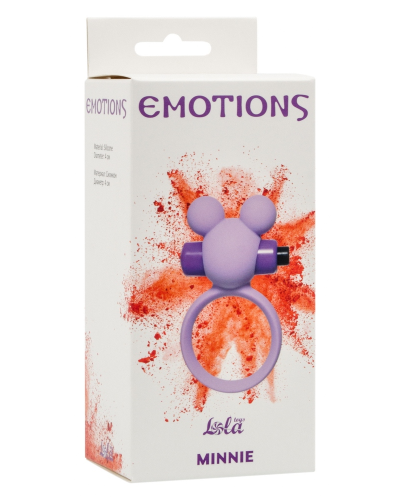 Эрекционное виброколечко Emotions Minnie Purple - фото - 2