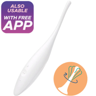 Satisfyer Twirling Joy, клиторальная "волшебная палочка" с приложением - фото - 4