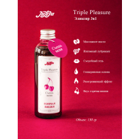 Эликсир для интимного ухода "Triple Pleasure" Горячая вишня 130 гр - фото - 3