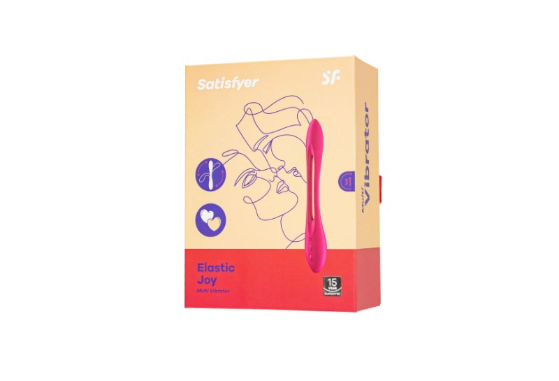 Гибкий вибратор с фиксацией формы Satisfyer Elastic Joy, красный - фото - 1