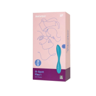 Голубой гибкий вибромассажер Satisfyer G-Spot Flex 1 - 19 см - фото - 1