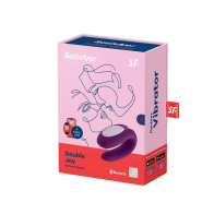 Вибратор для пар Satisfyer Double Joy, фиолетовый - фото - 1