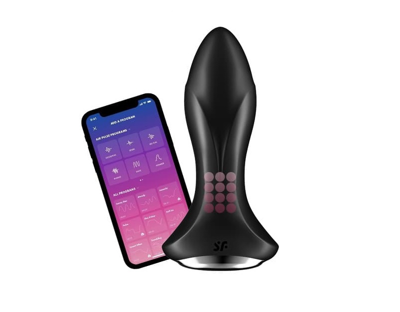 Satisfyer Rotator Plug 1+ black анальный вибростимулятор с функцией управления приложением - фото - 4