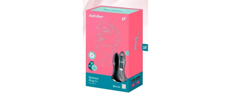 Satisfyer Rotator Plug 1+ black анальный вибростимулятор с функцией управления приложением - фото - 1