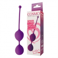 Вагинальные шарики "Cosmo" фиолет. силикон - фото - 1