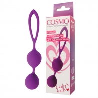 Вагинальные шарики "Cosmo" фиолет. силикон - фото - 1