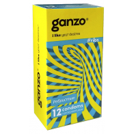 Презервативы "Ganzo Ribs" (ребристые) 12 шт - фото - 2