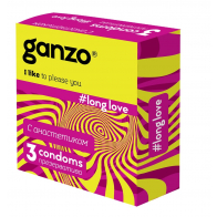 Презерватив "Ganzo long love" (продлевающие) 3 шт - фото - 2