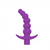 Анальная ёлочка "Sweet toys"с вибрацией фиолетовая - фото - 1