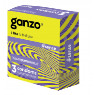 Презервативы "Ganzo Sense" (тонкие) 3 шт - фото - 2