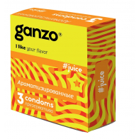 Презервативы "Ganzo Juice" (ароматизированные) 3 шт - фото - 2