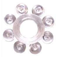 Кольцо эрекционное "Rings Bubbles" прозрачное - фото - 1