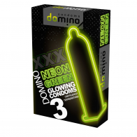 Презервативы "Domino Neon Green" светящиеся - фото - 3