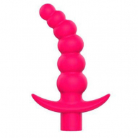 Анальная ёлочка "Sweet toys"с вибрацией ярко-розовая - фото - 1