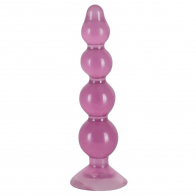 Анальная ёлочка на присоске "Anal Beads" розовая - фото - 2