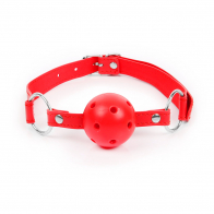 Кляп дышащий "Notabu Ball Gag" красный (пластик,ПВХ) - фото - 1