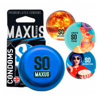 Презервативы "MAXUS classic" классические, металл. кейс, 3 шт - фото - 5