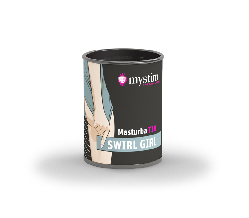 Компактный универсальный минимастурбатор рельеф водоворот Mystim MasturbaTIN Swirl Girl - Waves - фото - 2