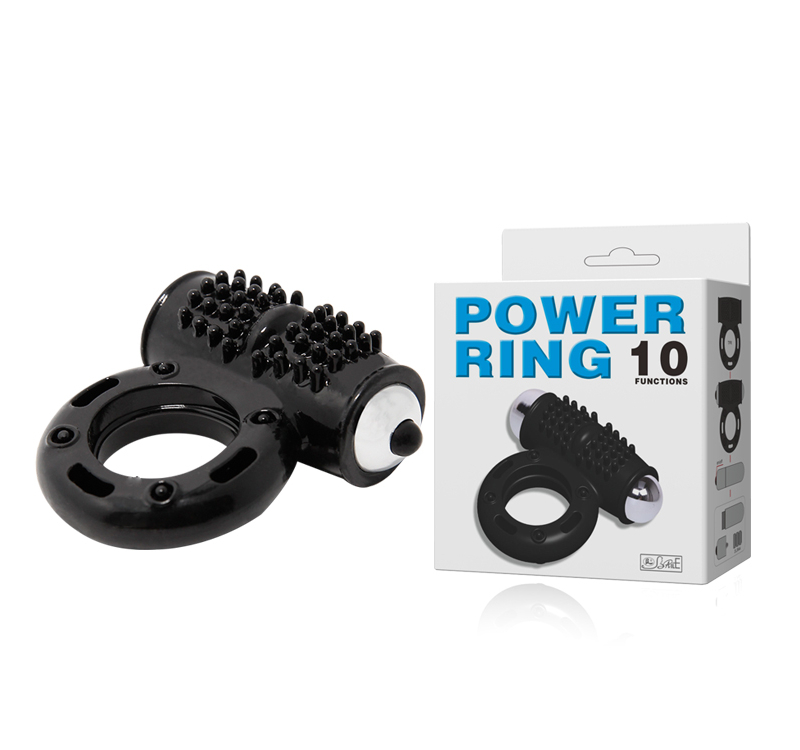 Эрекционное кольцо с вибрацией POWER RING 10 - фото - 2