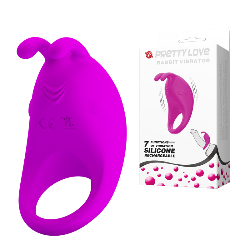 Эрекционное виброкольцо prettyLove Rabbit Vibrator - фото - 2