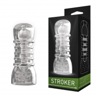 Маструбатор двухсторонний STROKER прозрачный №2 - фото - 1