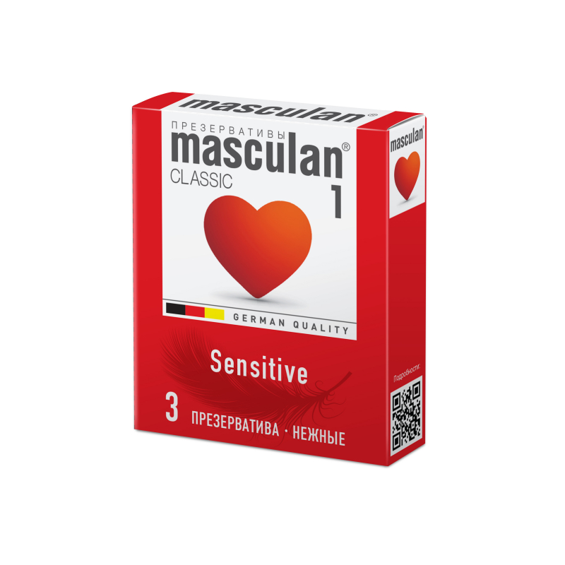 Masculan Classic, 3 шт. Нежные (Senitive) - фото - 2