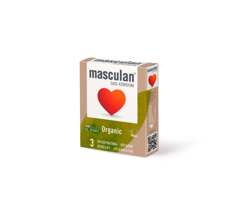Презервативы Masculan Organic, 3 шт. Экологически чистые - фото - 1