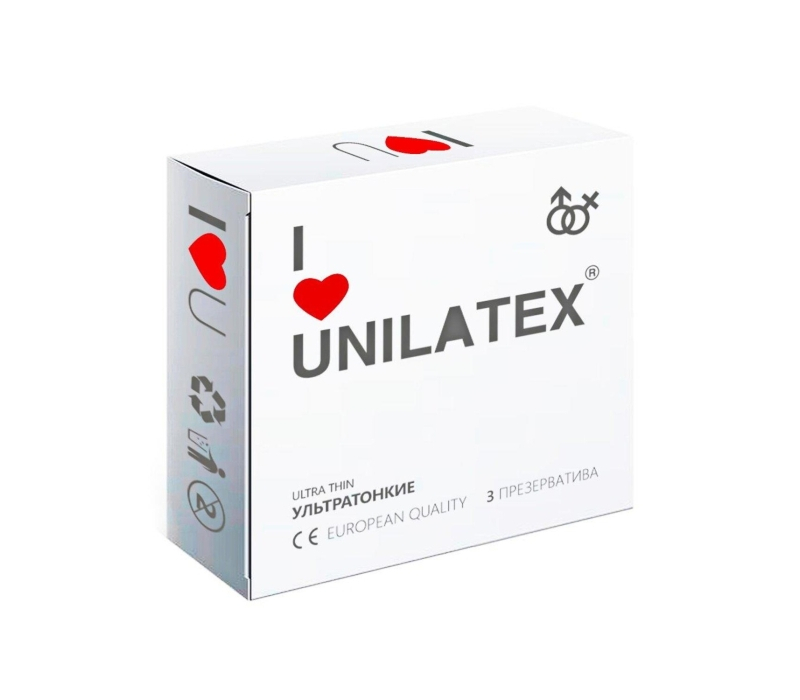 Unilatex Ultrathin презервативы ультратонкие №3 - фото - 1