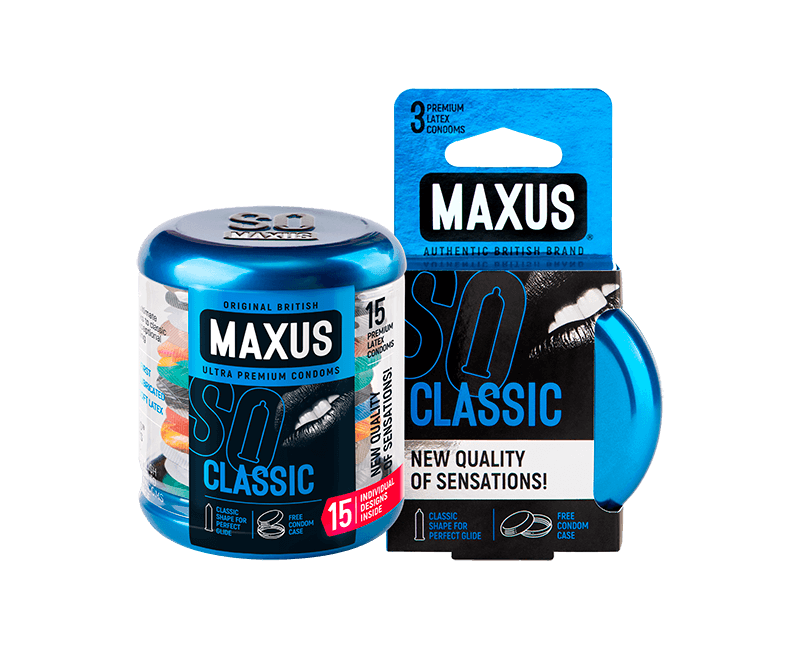 Презервативы Maxus классические Classic №15 в железном кейсе - фото - 1