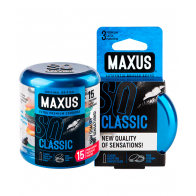 Презервативы Maxus классические Classic №15 в железном кейсе - фото - 1