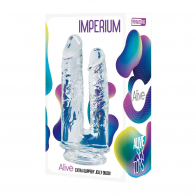 Фаллоимитатор двойной Imperium Jelly Dildo прозрачный - фото - 2