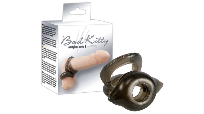 Эрекционное кольцо с подхватом мошонки Penis Hodenringe - фото - 1