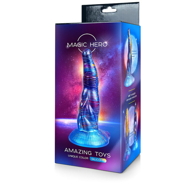 Фаллоимитатор Magic Hero синий - фото - 6