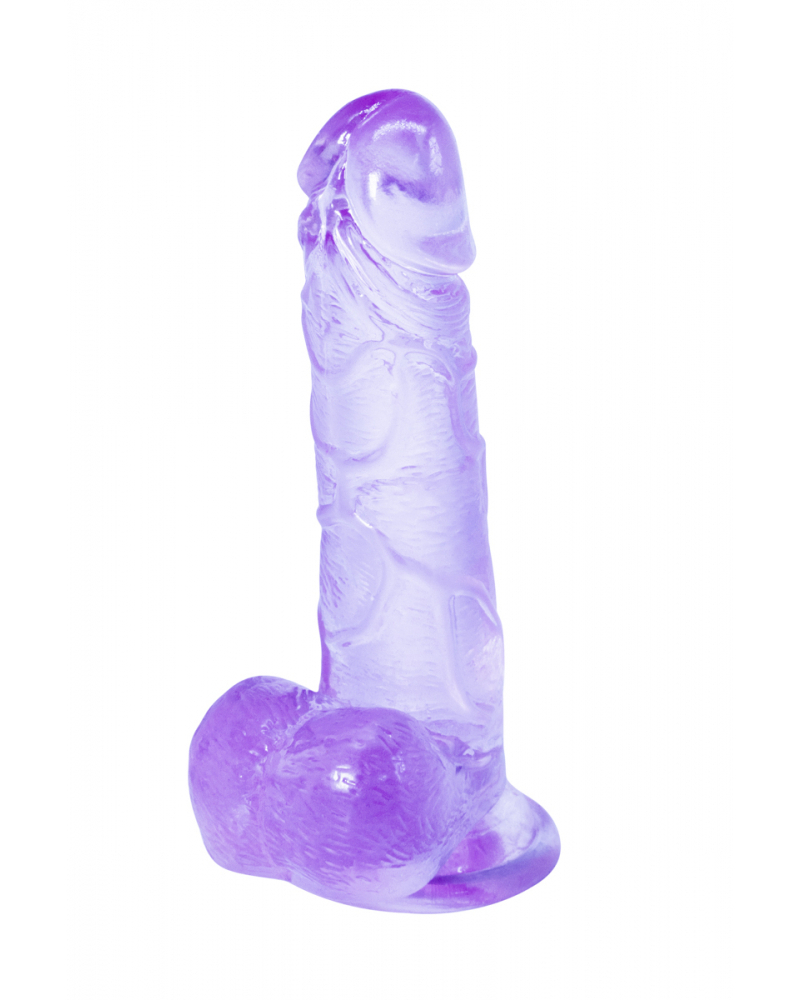 Фаллоимитатор прозрачный фиолетовый 