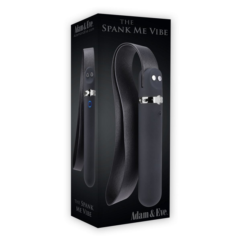 Spank Me Vibe Силиконовый многоскоростной вибратор с ремешком - фото - 9