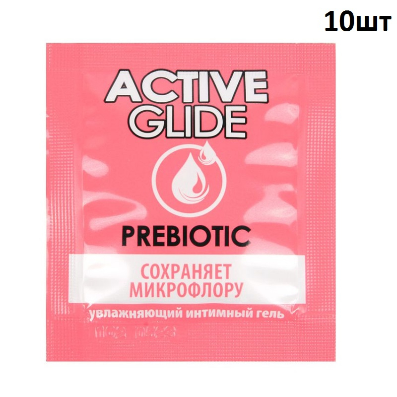 Лубрикант ACTIVE GLIDE PREBIOTIC, 30 г (в виде ленты, 10 шт по 3 г) - фото - 2