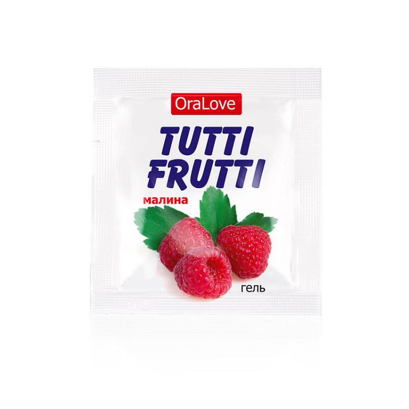 Гель TUTTI-FRUTTI малина одноразовая упаковка 4 г - фото - 1
