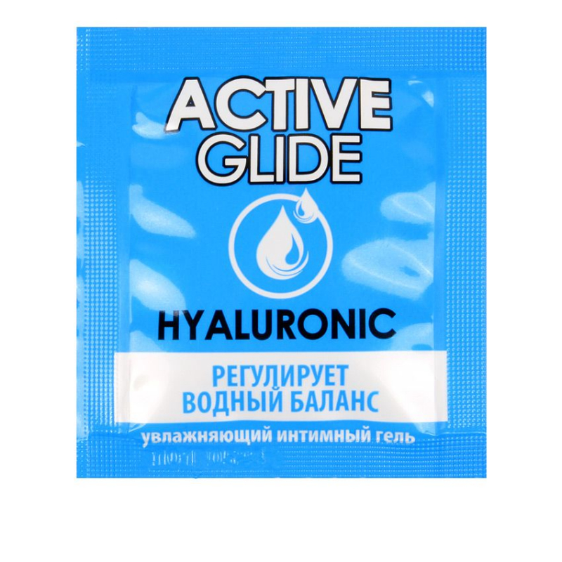 Увлажняющий интимный гель ACTIVE GLIDE HYALURONIC, 3 г - фото - 1