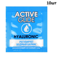 Лубрикант ACTIVE GLIDE HYALURONIC, 30 г (в виде ленты, 10 шт по 3 г) - фото - 2