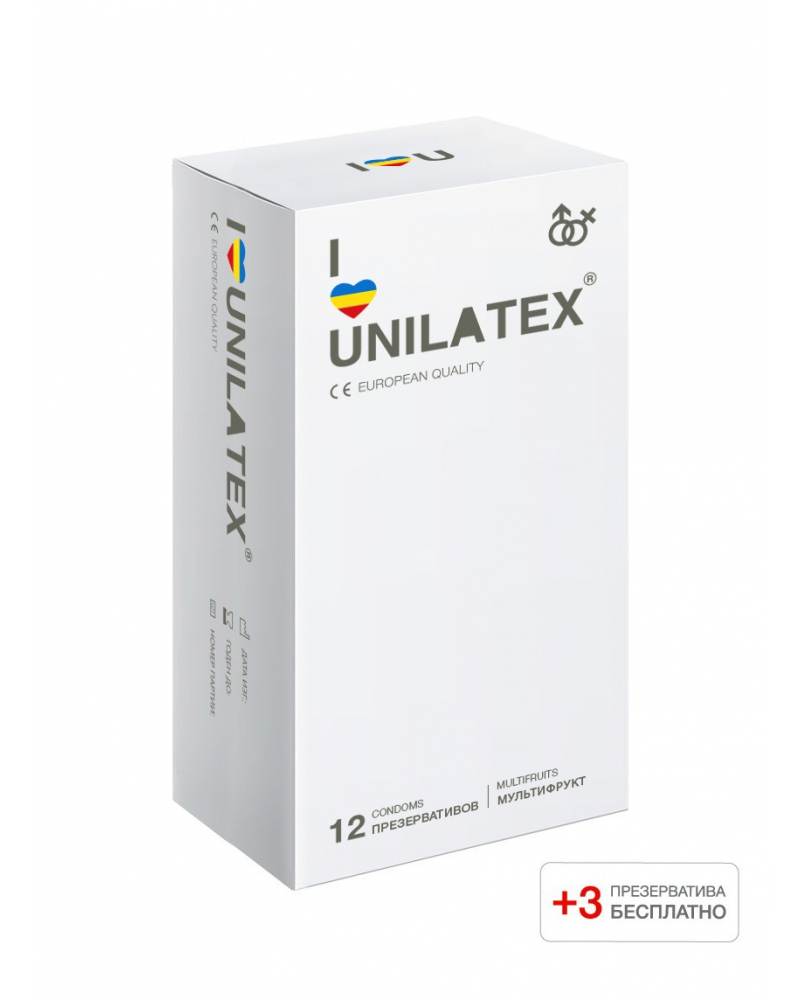ПРЕЗЕРВАТИВЫ UNILATEX MULTIFRUITS 12 ШТ+3ШТ В ПОДАРОК - фото - 2