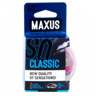 Презервативы MAXUS Classic №3 в пластиковом кейсе, классические, 3 шт - фото - 1