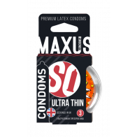 Презервативы MAXUS Ultra thin №3 в кейсе, ультратонкие, 3 шт - фото - 1