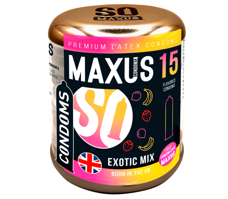 Презервативы Maxus Exotic Mix, ароматизированные, 15 шт - фото - 1