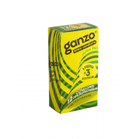 Презервативы Ganzo Ultra thin, ультратонкие, латекс, 18 см, 12 шт + 3 шт - фото - 1
