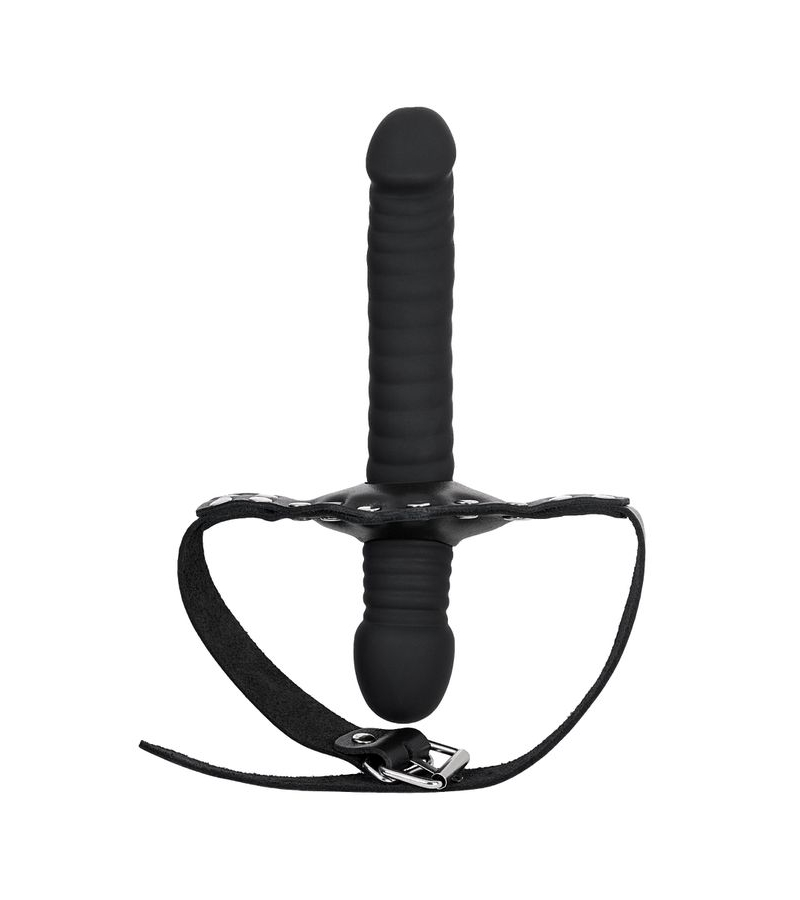 Кляп-фаллос TOYFA Theatre, черный - фото - 8