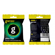 ПРЕЗЕРВАТИВЫ GANZO ULTRA THIN №3 BLACK EDITION (ультратонкие), 3 шт. в пакете - фото - 4