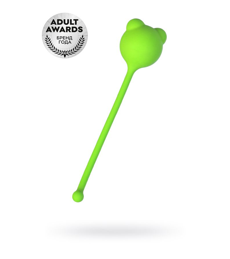 Вагинальный шарик A-Toys by TOYFA Tigo, силикон, зеленый, 12,4 см Ø 2,7 см - фото - 5