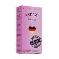 ПРЕЗЕРВАТИВЫ EXPERT STUDDED № 12 (ОБЛЕГАЮЩИЕ, ТОЧЕЧНЫЕ), 12 штук - фото - 1